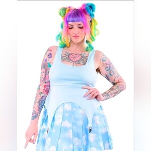 My Violet Twinkle Star Garter Cami Sky Blue